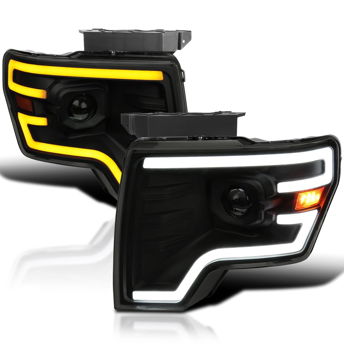 Amazon.com: SPEC-D TUNING Black Smoke Projector Headlights w